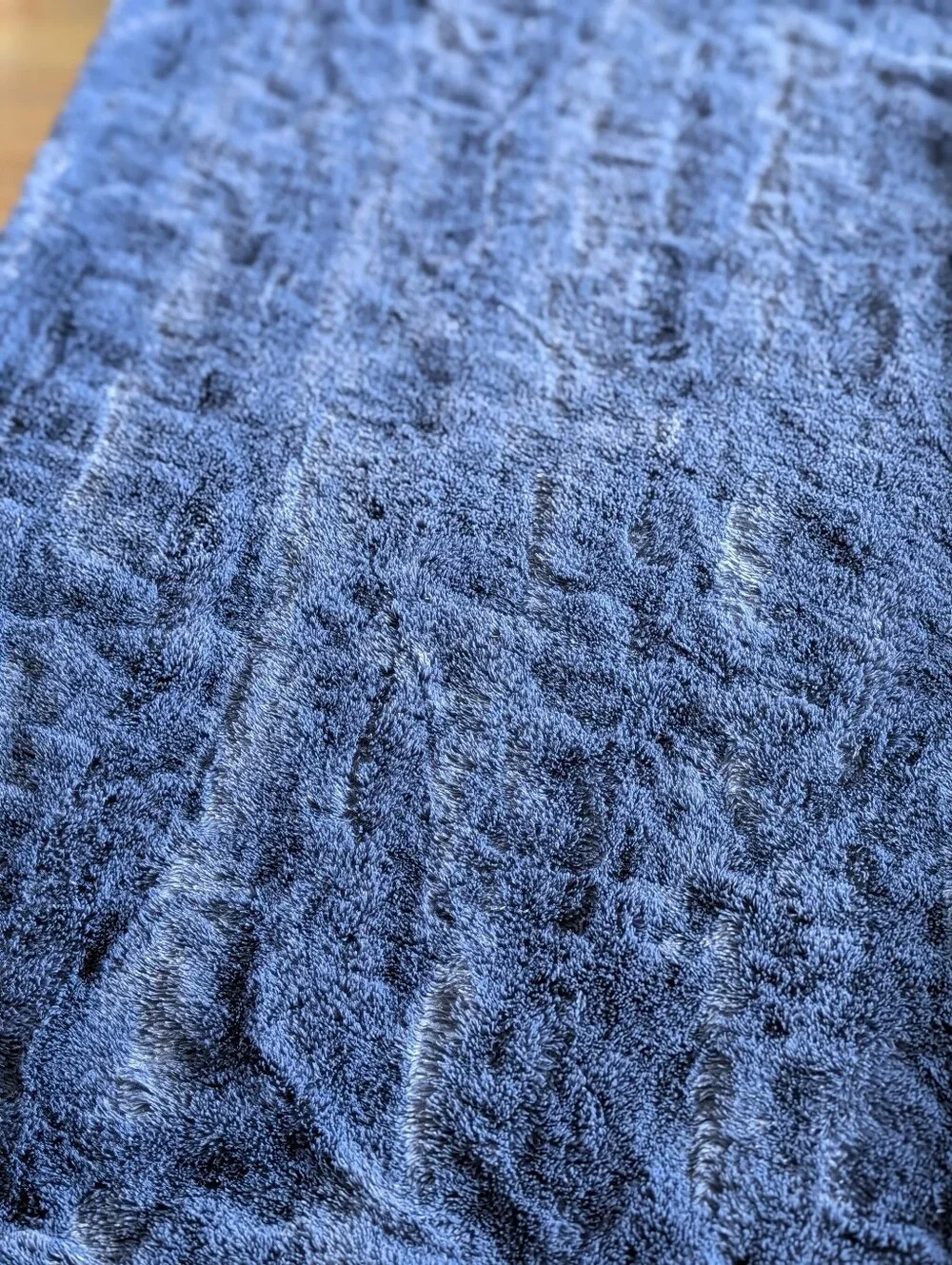 Minky Couture Blue Soft Faux Fur Plush Pillow Cover Size 21